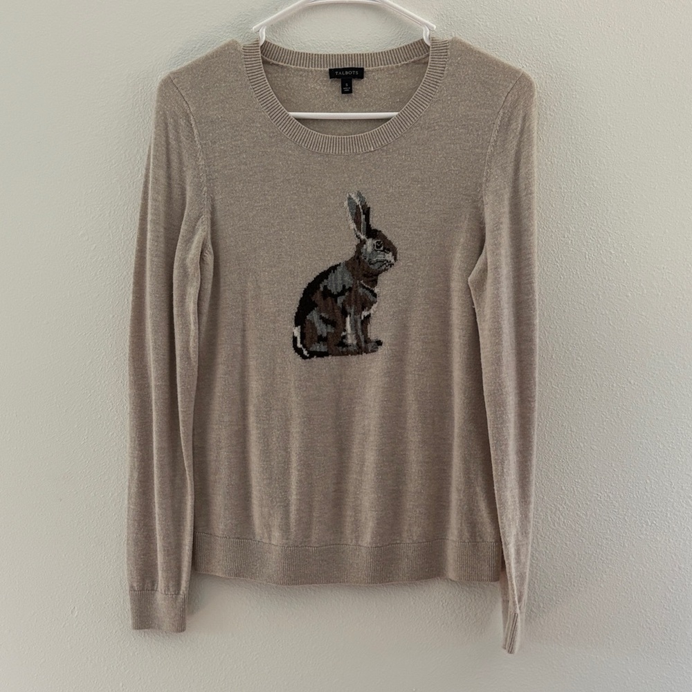Talbots Light Brown Knit Top